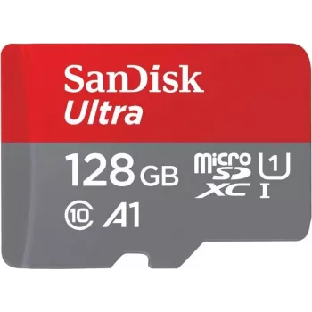 SanDisk microSDHC Ultra 128GB UHS-I Class 10 100MB/s with SD Adapter 00215483