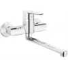 DEANTE FALA Wall-Mounted Kitchen Faucet with Swivel U-Shaped Spout Chrome
