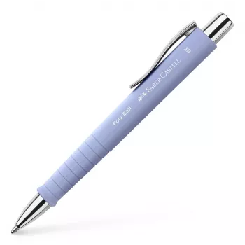 Faber-Castell Poly Ball XB Colours Ballpoint Pen, Iris Barrel, Blue Ink, 1.0 mm 241154