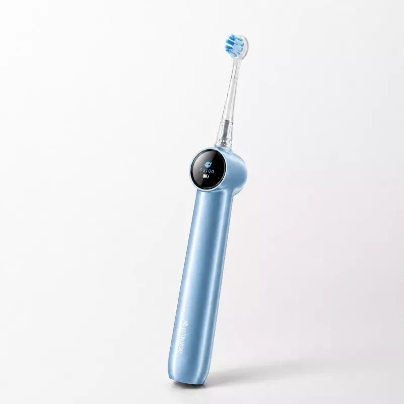 RANVOO PH5 Bubble Sonic Electric Toothbrush, 38,000 VPM, 5 Modes, IPX7, USB Charging, Blue