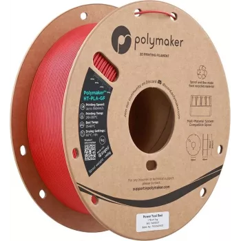 Polymaker HT-PLA-GF 1.75mm Power Tool Red 1kg - High-Temperature Glass Fiber Reinforced PLA Filament