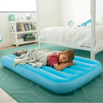 Intex 66803NP CozyKidz Children's Airbed 157 x 88 x 18 cm, Blue or Pink