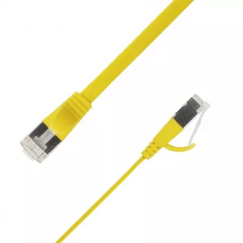 LinkIT Flat U/FTP Cat6A Yellow 5m (STP-FL6A-00500-GL)