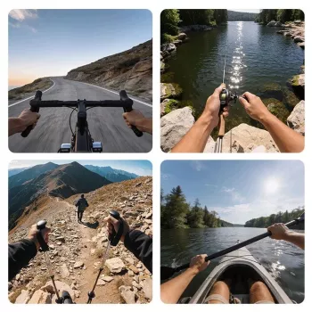 ULANZI Head Mount for Action Cameras and Smartphones with 360° Rotating Phone Holder
