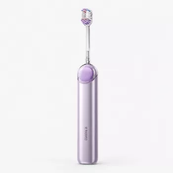 RANVOO PQ5 Pure Sonic Electric Toothbrush, Purple, 5 Modes, 4 Brush Heads, USB Charging