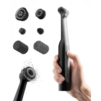 HOTO Wand Cordless Spin Scrubber 12-Piece Ultimate Kit QWQJA07 (HOE0021GL)