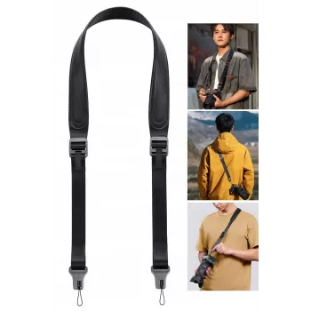 ULANZI CSS1 Anti-Tangle U-Snap Camera Neck/Shoulder Strap for DSLR and Mirrorless Cameras, 60 kg Load Capacity, Black