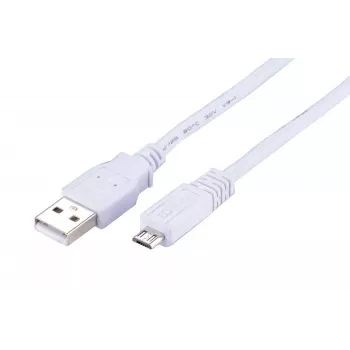 LinkIT USB 2.0 A to Micro-B Cable, 5m, White CUSBAMMBM-050-W