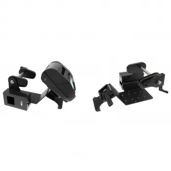 Brodit Printer Mount with Label Roll Function for Zebra Alpha 30L/40L, VESA 75/AMPS, MultiMoveClip, Battery Eliminator (217038)