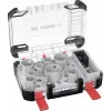 Bosch 2608594426 Progressor for Wood and Metal 11-Piece Hole Saw Set (20-76 mm) with Power Change Adapters and Pilot Bits