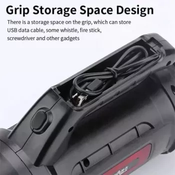 Superfire M9-X LED Flashlight with Two 18650 Batteries, 440 lm, 150 min Runtime