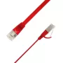 LinkIT Flat U/FTP Cat6A Red 1m AWG (STP-FL6A-00100-RD)