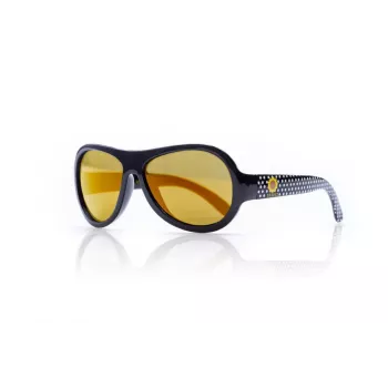 SHADEZ Designer Polka Sunflower Black Junior Sunglasses for 3-7 Years