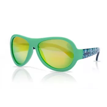 SHADEZ SHZ 44 Designer Leaf Print Green Junior Sunglasses for Kids 3-7 Years, UV400, Shatterproof