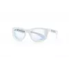 SHADEZ Blue Light White Teeny Kids Blue Light Blocking Glasses, 7-16 Years
