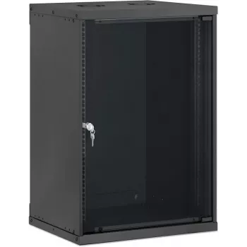 Intellinet 19 inch Wall-Mount Cabinet, Basic Line, 15U, 400 mm Depth, Black RAL 9005 716710