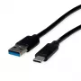 ROLINE RM USB 3.2 Gen 1 Cable, USB A-C, ST/ST, Black, 3 m 11.45.9013