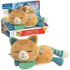 Clementoni Purring Cat Morpheus Plush Toy - Interactive Baby Sensory Toy, Grey and White, 6+ Months