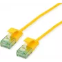 ROLINE RM UTP Patch Cable Cat.6A Class EA Slim Yellow 0.3m 21.45.3421