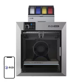QIDI Max 4 Combo 3D Printer, 325x325x325mm, CoreXY, 600mm/s, Fully Enclosed, Dual Gear Direct Drive