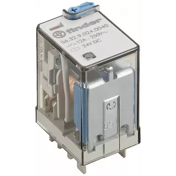Finder 56.32.9.024.0000 Plug-in Relay 24 V DC 12 A 2 Changeover