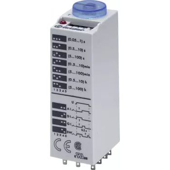 Finder 85.03.8.240.0000 Multi-function Timer Relay, 24-240 V AC/DC, 3 CO, 10 A, 18 Functions