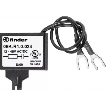 Finder RC Suppression Module 06K.R1.0.024 for 24V AC/DC Relay Coils