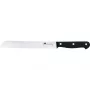 DUE CIGNI 2C 761/20 Serrated Bread Knife 26 cm X50CrMoV15 Steel Black POM Handle