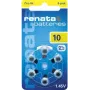 Renata ZA10 Zinc-Air PR70 Hearing Aid Battery 105 mAh 1.4 V 6-Pack ZA10.DP6 0HG