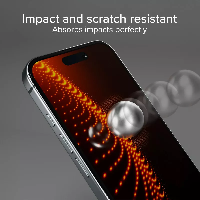 SBS Mobile Tempered Glass Screen Protector for Apple iPhone 16 / iPhone 15 / iPhone 15 Pro - 9H Hardness, Scratch Resistant, Oleophobic, Bubble-Free, 1 Pack TED3OSCRGLIP1661