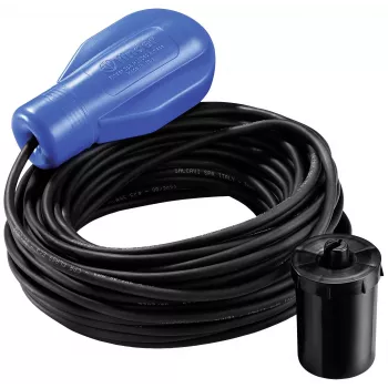 Finder 72.A1.1.000.1001 Float Switch for Filling or Emptying, 10 m Cable, 1 Changeover Contact, IP68
