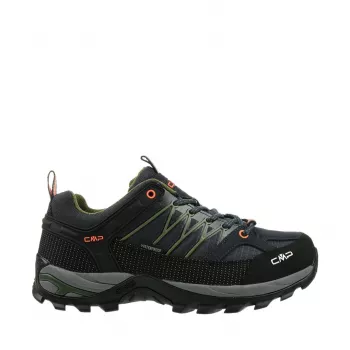 CMP Men's Rigel Low Trekking Shoes - Anthracite/Orange Fluo, EU 43