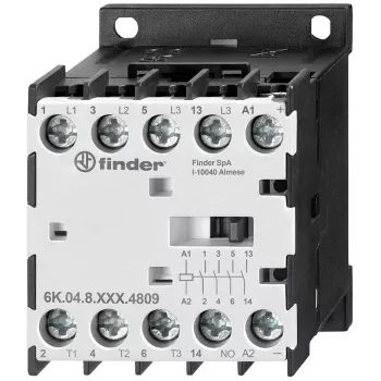 Finder Mini Contactor 5.5kW 24V DC Coil 4 NO (6K.04.9.024.4312)
