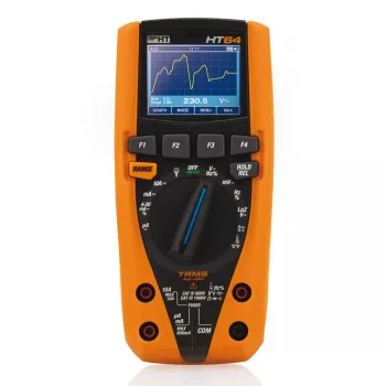 HT Instruments HT64 Digital Multimeter with Data Logger, True RMS, CAT III 1000V / CAT IV 600V, 6000 Counts 1010340
