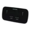 AIWA CRU-19RD Red Radio Alarm Clock with FM/AM Tuner, Dual Alarm, Snooze, Sleep Timer, LED Display, Battery Backup