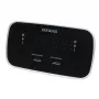 AIWA CRU-19RD Red Radio Alarm Clock with FM/AM Tuner, Dual Alarm, Snooze, Sleep Timer, LED Display, Battery Backup