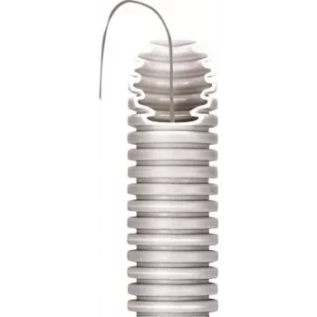 GEWISS DX20120R ICTA 3422 Flexible Corrugated Conduit, 20mm, Grey, 100m, with Pull Wire