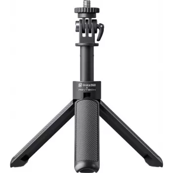 Insta360 Mini 2-in-1 Tripod Selfie Stick for Action Cameras, 1/4 inch Screw, Aluminum Alloy, Black CINSAAVB