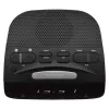 AIWA CR-15 Digital FM Clock Radio with Dual Alarm, LED Display, Sleep Timer - Black