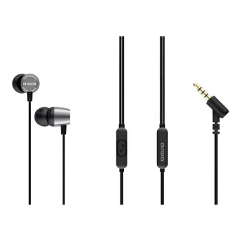 AIWA ESTM-30SL In-Ear Headphones with Microphone, Silver