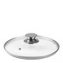 IBILI Tempered Glass Lid 24 cm with Stainless Steel Rim and Steam Vent