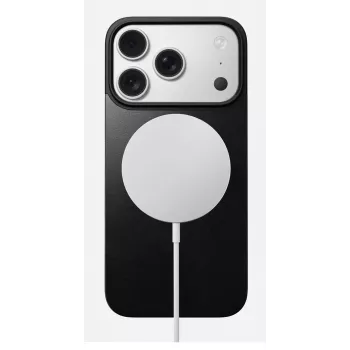 NOMAD Magnetic Leather Back for iPhone 17 Pro – MagSafe Compatible, Horween Leather, Black