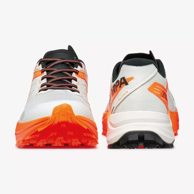 Scarpa Spin Ultra 2 Trail Running Shoes - Ice Orange/Fluo Yellow - EU 46
