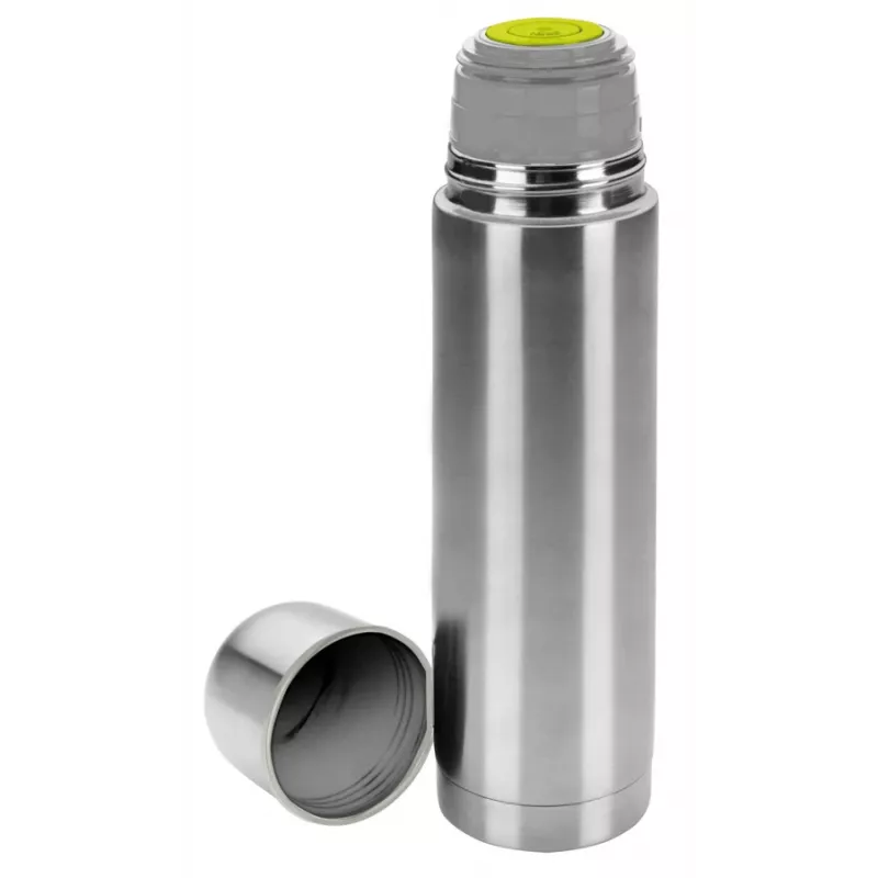 IBILI Stainless Steel Vacuum Insulated Thermos Flask, 1000 ml, Brushed Silver