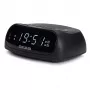 AIWA CR-09J FM Clock Radio with Dual Alarm, LED Display, Black