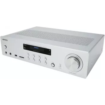 AIWA AMU-120BT/SL Micro Hi-Fi System with Bluetooth, DAB+/FM, 200W PMPO, Silver