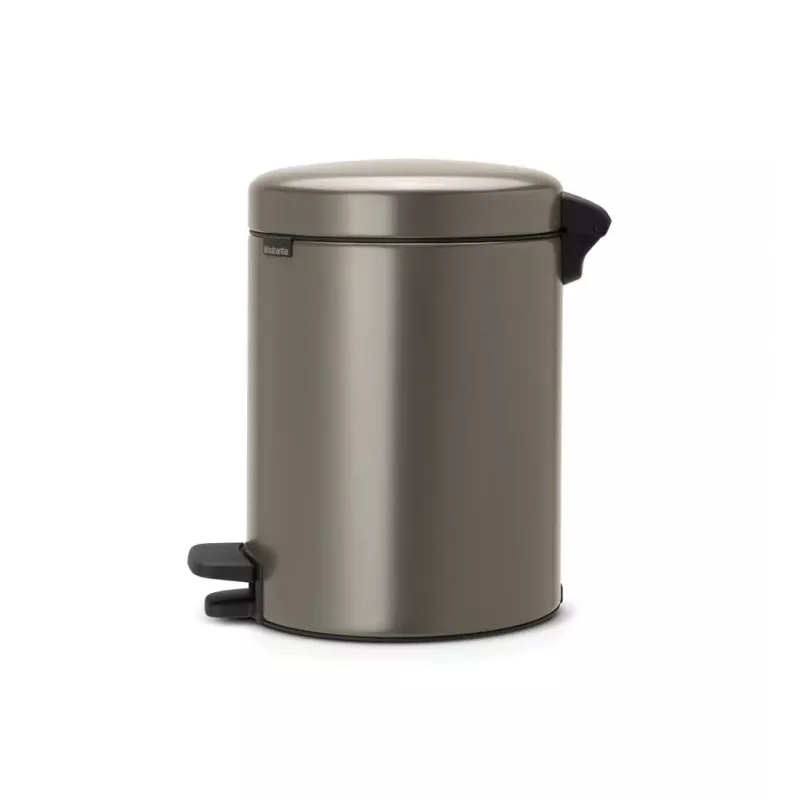 Brabantia NewIcon 5 Litre Pedal Bin, Platinum