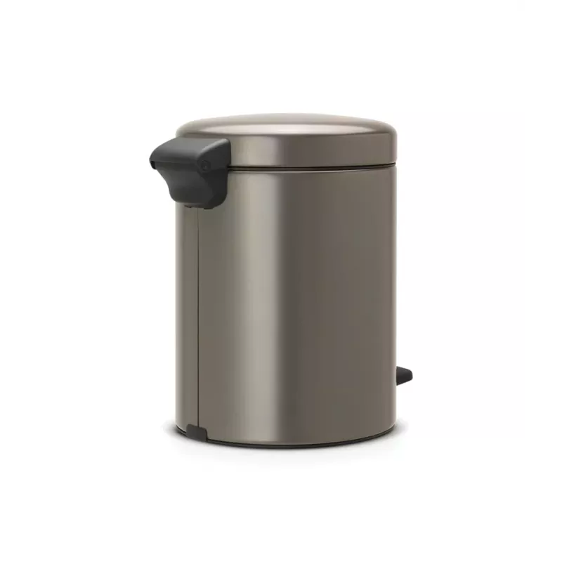 Brabantia NewIcon 5 Litre Pedal Bin, Platinum