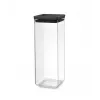 Brabantia Square Food Storage Canister 2.5L Dark Grey