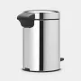 Brabantia NewIcon 5L Pedal Bin Brilliant Steel